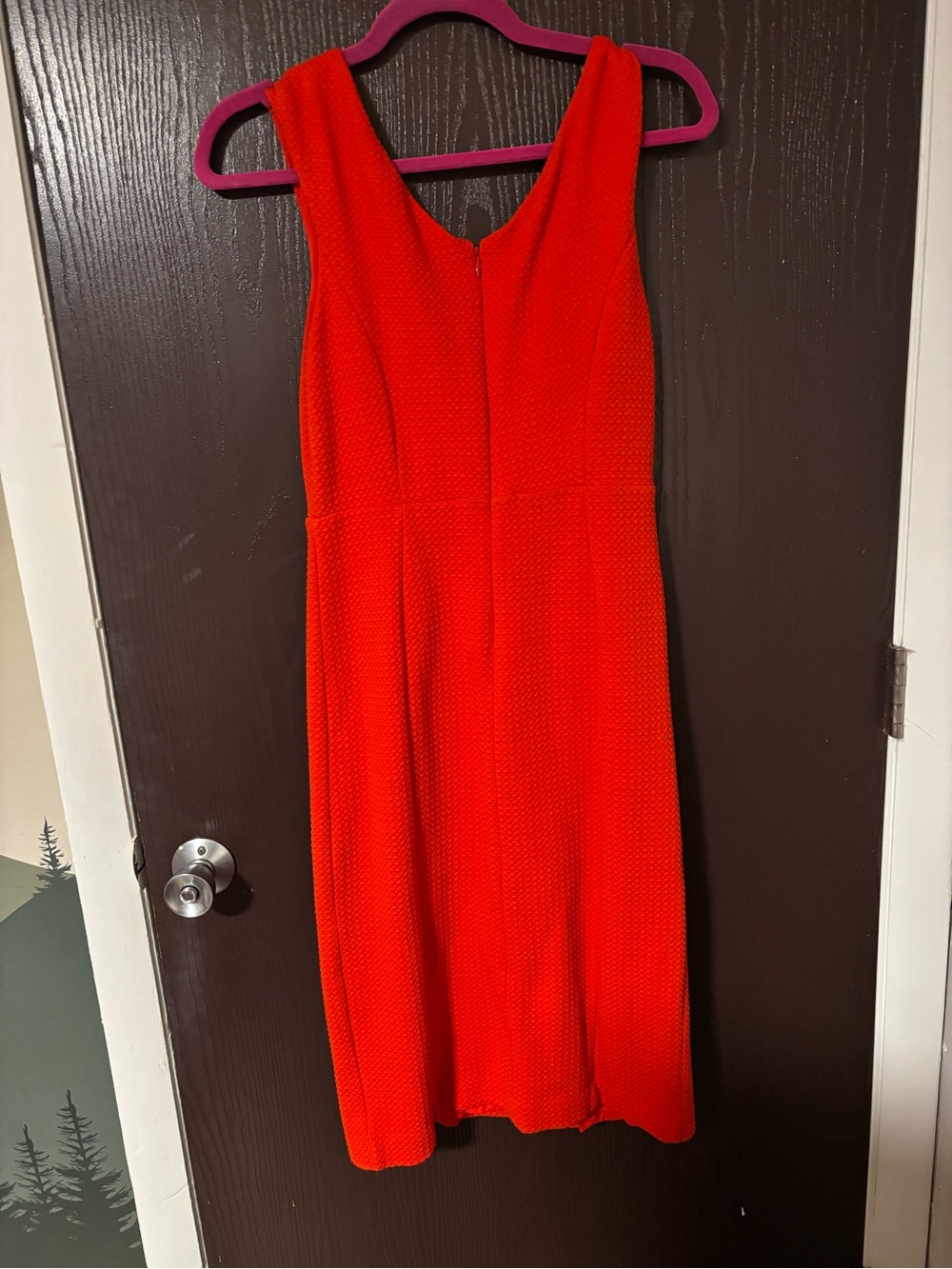 Maeve by Anthropologie Sleeveless Red Midi Dress with Front Button Detail - Picture 3 of 4